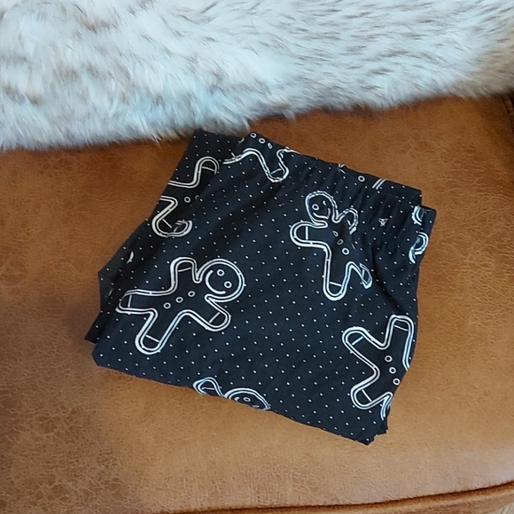 Black & White Gingerbread man Leggings - Picture 1 of 3